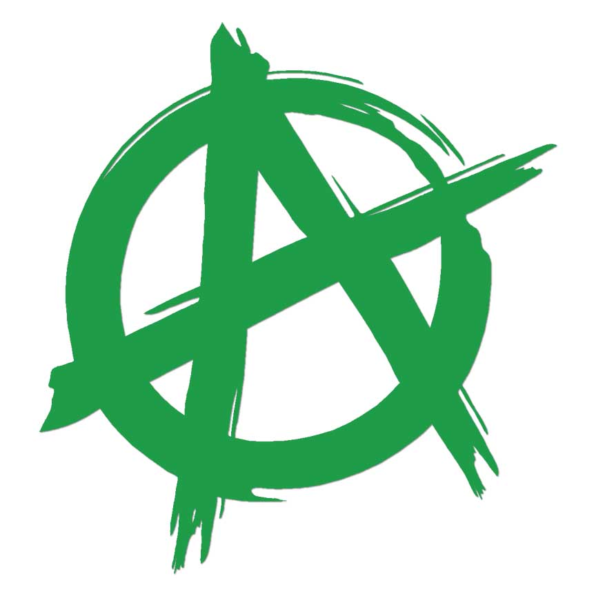 Anarchy Symbol, Vinyl Decal Sticker, Multiple Colors & Sizes #7217